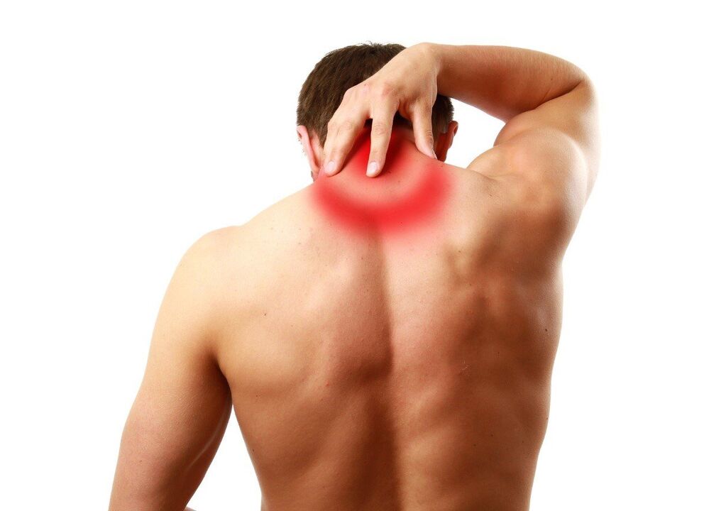 Cervikálna osteochondróza je dôsledkom prepätia a oslabenia elasticity svalov v oblasti krku